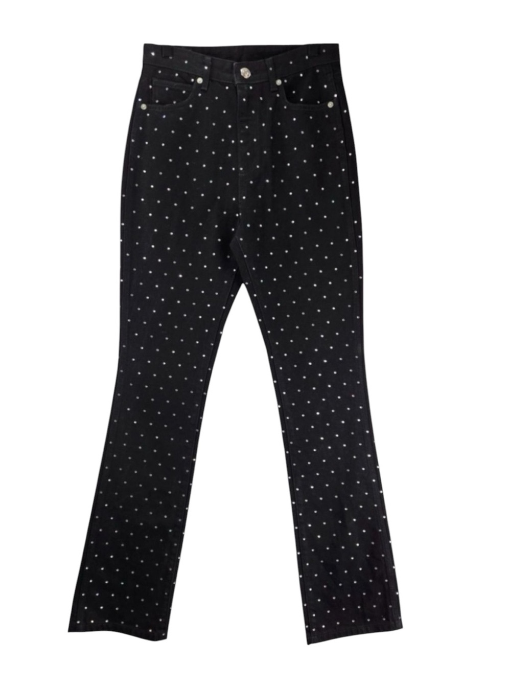 Gianni Bini Rhinestone Detail High Waisted Jeans